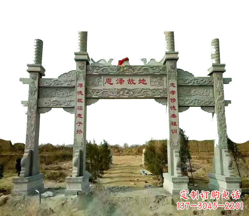 常州石雕牌坊,艺术精美永恒