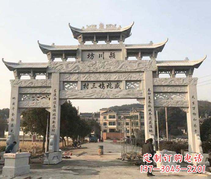 常州特色大理石牌坊雕塑