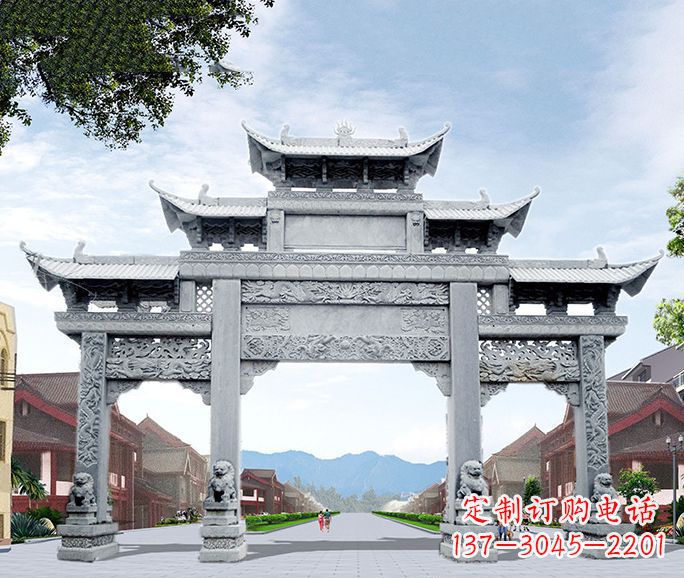 常州高品质牌坊石雕,为您量身定制