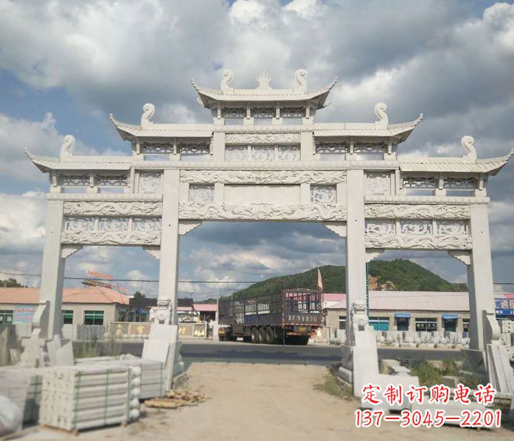 常州精美大理石牌坊石雕——给您的家园增添优雅气质