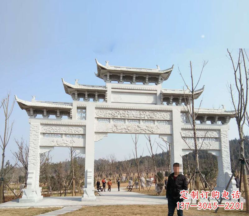 常州中领雕塑-牌坊石雕精美无比
