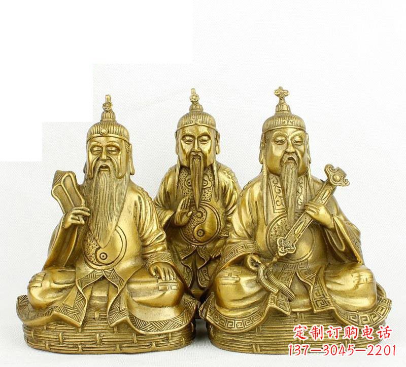 常州三清祖师神像铜雕，古典经典展现