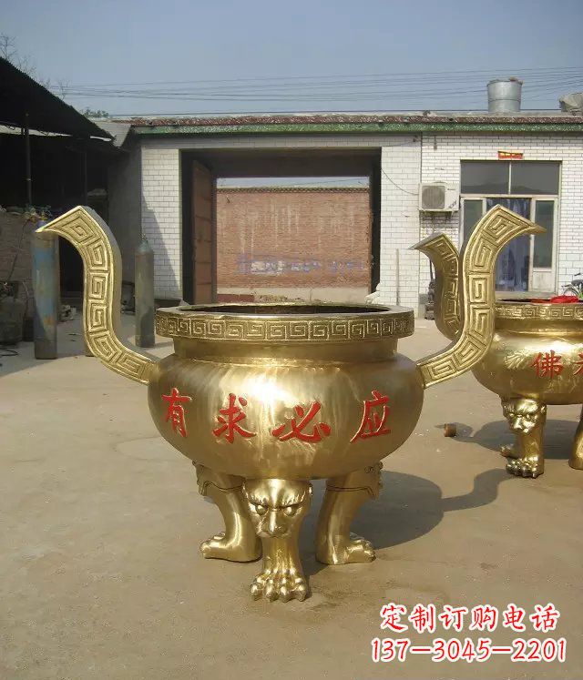 常州三足香炉铜雕,装点你的寺庙