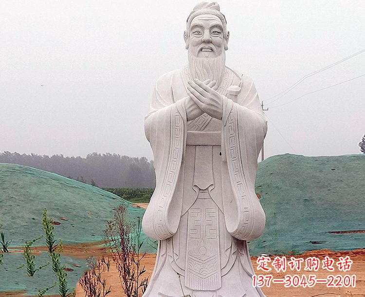 常州中领雕塑:精致雕刻的少海公园孔子雕像