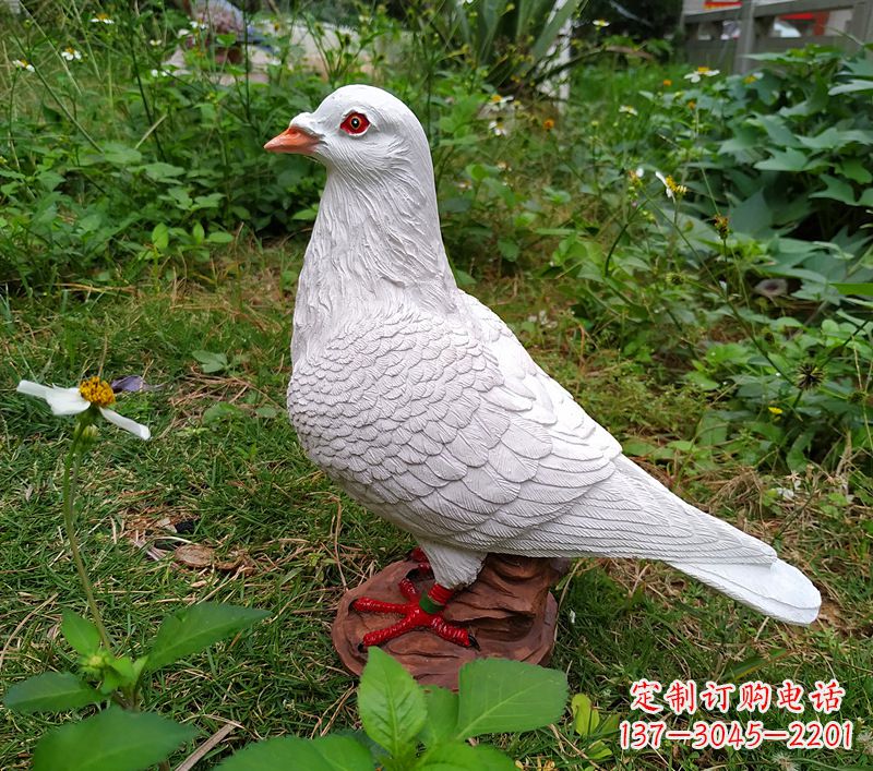 常州为和平献芳礼:精美少女与和平鸽雕塑