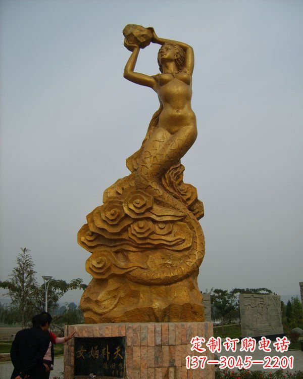 常州激发神话力量,女娲铜雕美化你的家居空间