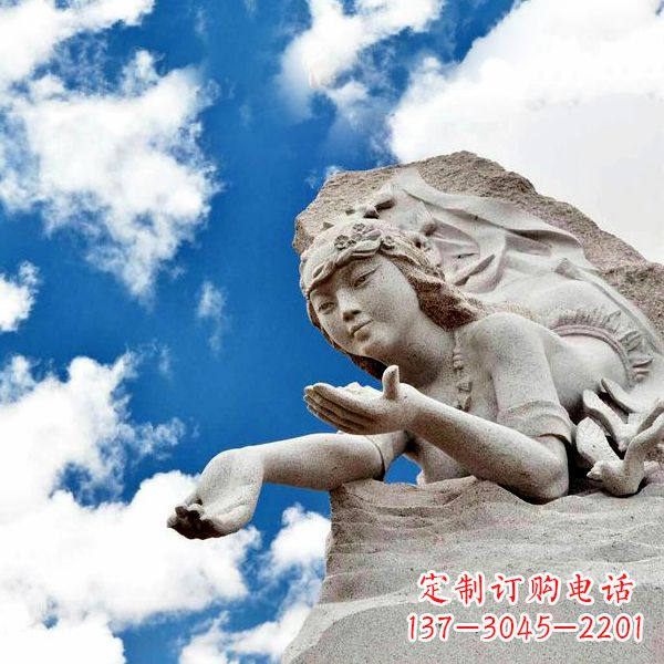 常州传说中的精卫—大理石雕塑
