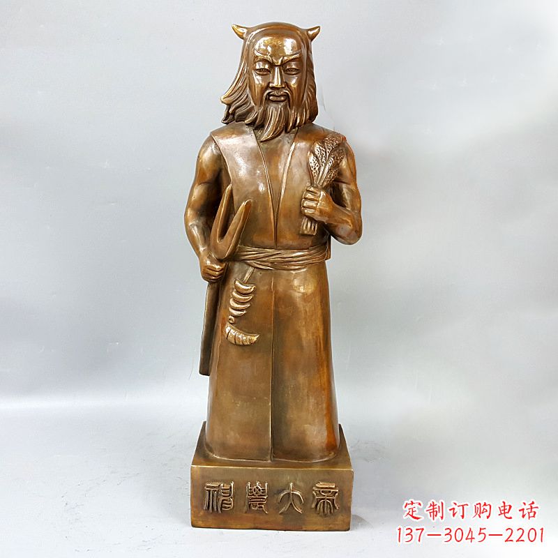 常州尊贵的神农大帝铜雕塑