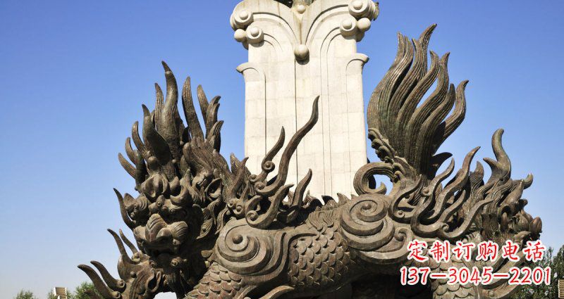 常州中领雕塑:神兽火麒麟铜雕定制
