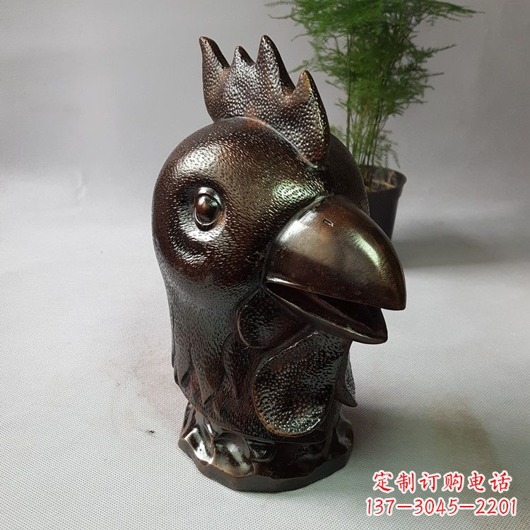 常州生肖鸡铸铜兽首