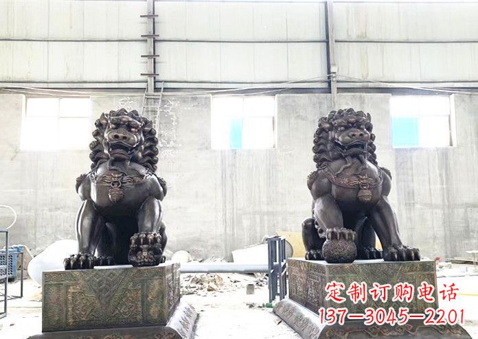 常州中领雕塑专业生产高端铜狮子雕塑。狮子雕塑…