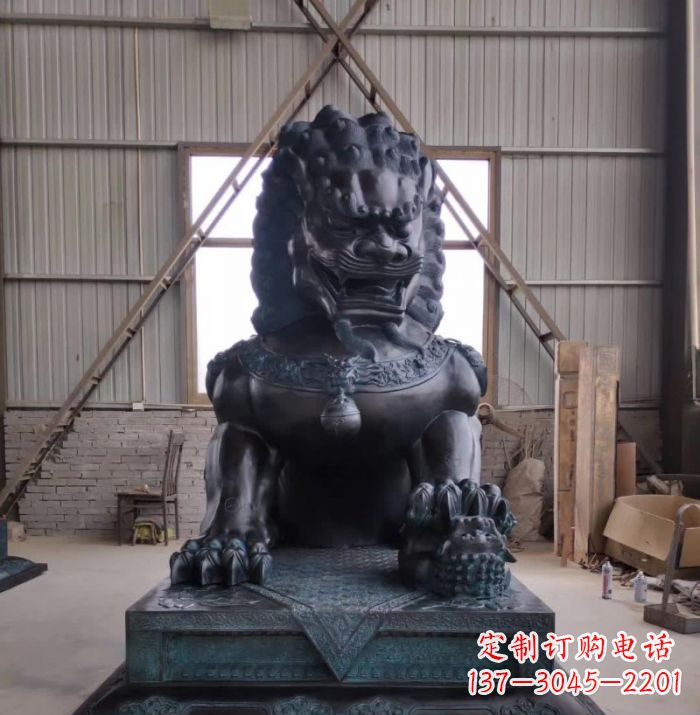 常州中领雕塑狮子铜雕塑,壮丽展现王者之气!