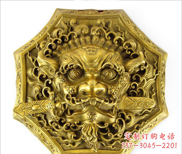 常州铜雕狮子头雕,精致细腻的雕塑艺术