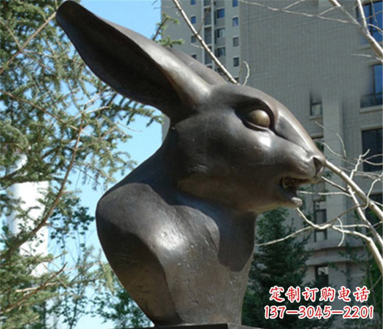 常州十二生肖兔首铜雕塑