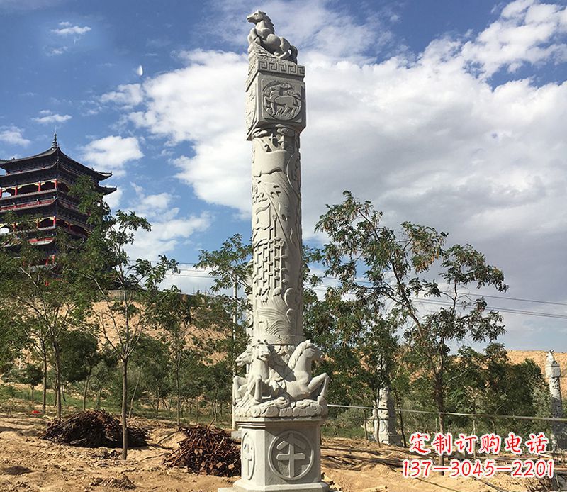 常州十二生肖午马柱石雕,深刻铭刻你的特殊瞬间