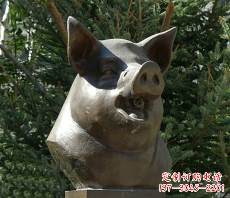 常州十二生肖猪首铜雕,让你敬佩万年历史的艺术精髓