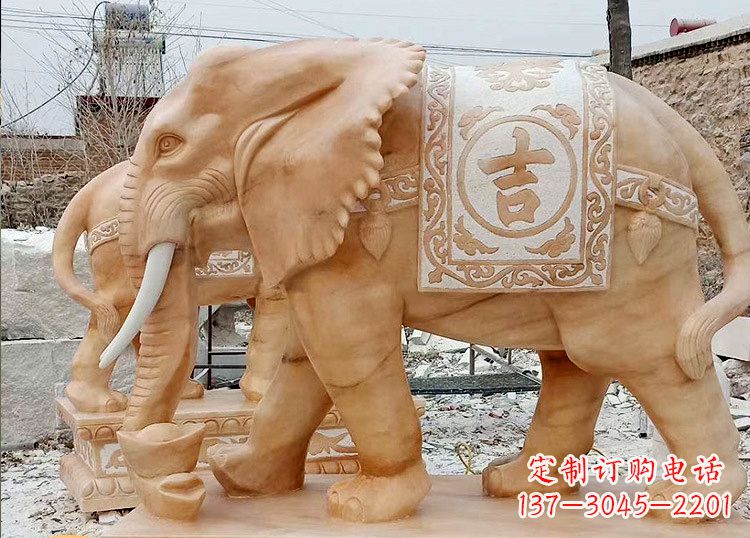 常州石雕 大象的