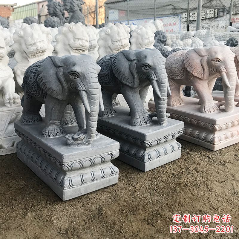 常州中领雕塑:精美大象雕塑