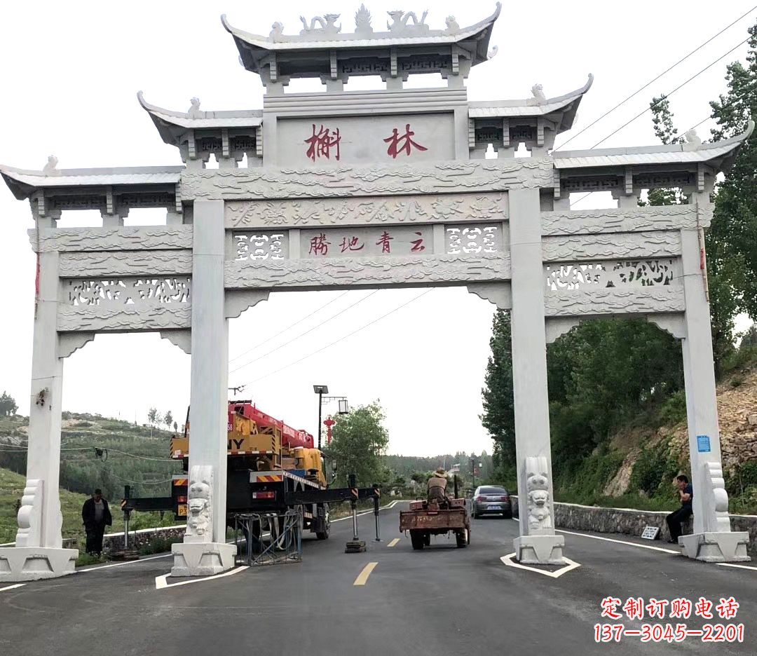 常州中领雕塑牌楼雕塑，精美绝伦