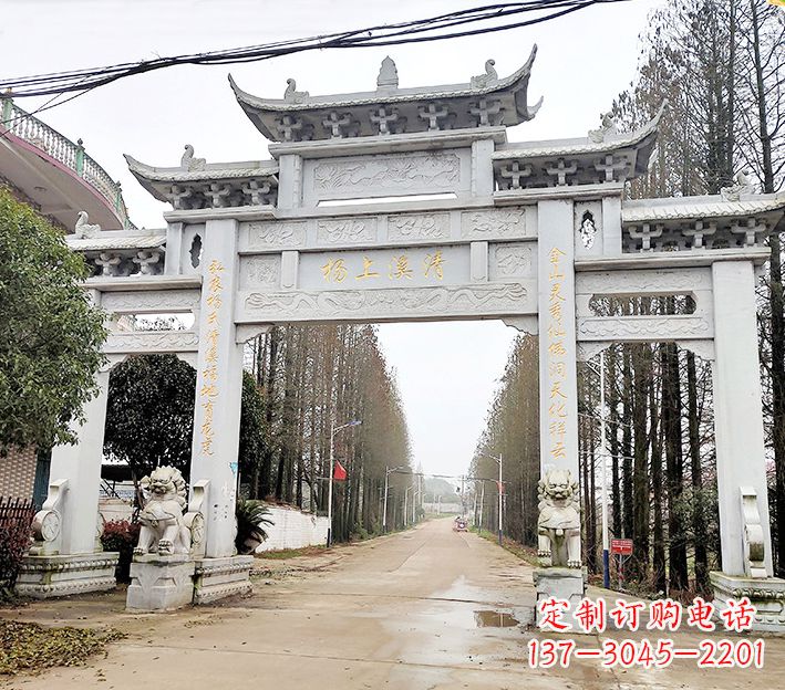 常州石雕村牌坊