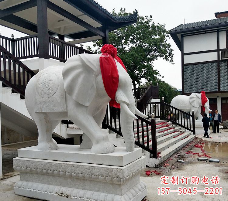 常州迎接观音祝福的精美大象观音栏杆