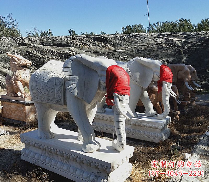 常州石雕大象别墅,集象美于一体