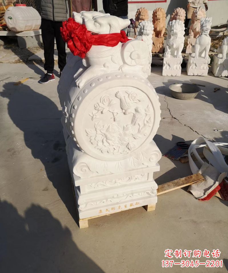 常州中领雕塑出品:石雕招财大象雕塑
