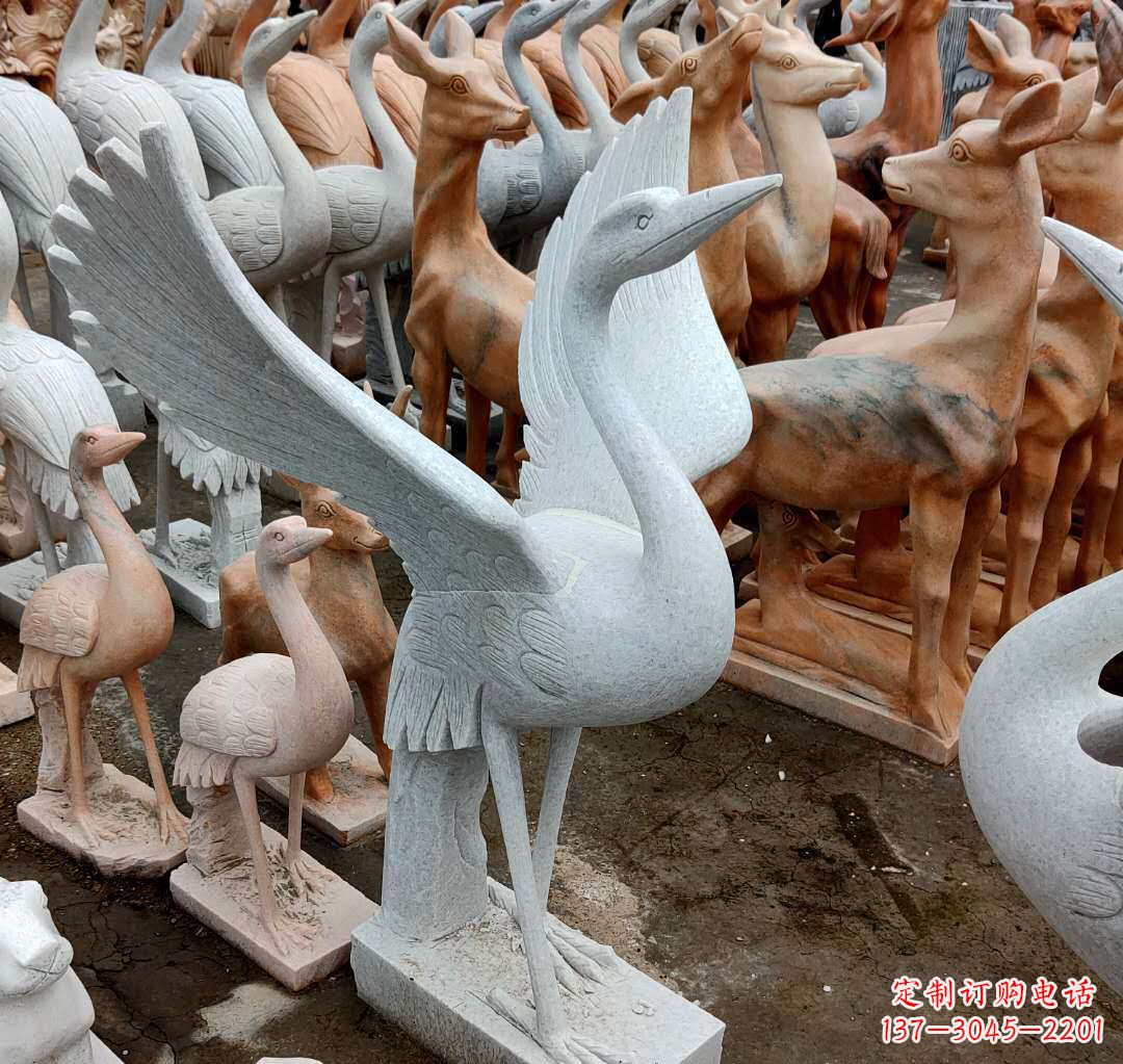 常州丹顶鹤雕塑,令您汲取自然之美