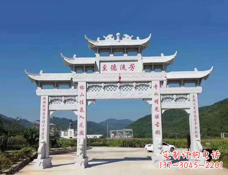 常州匠心制作,精致牌坊雕塑