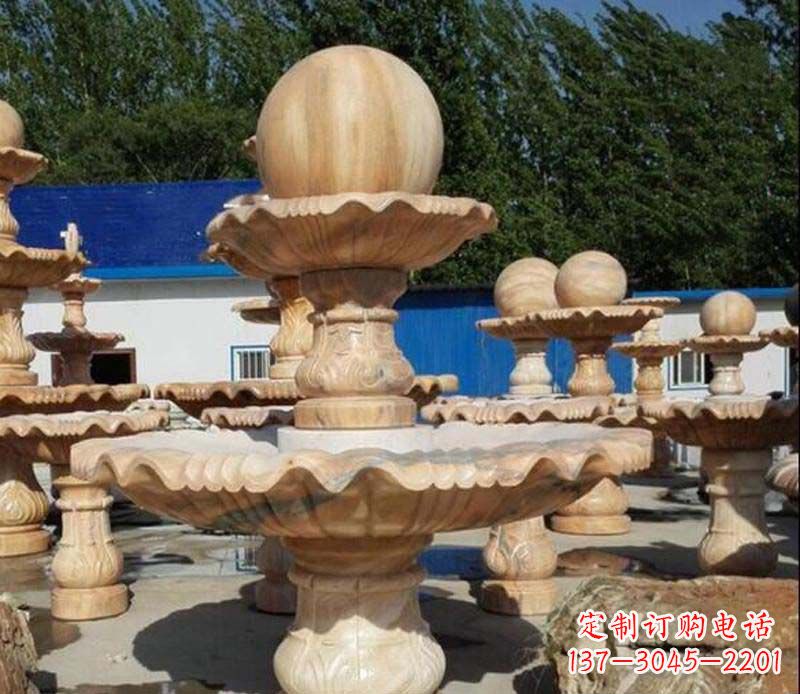 常州石雕风水球景观雕塑