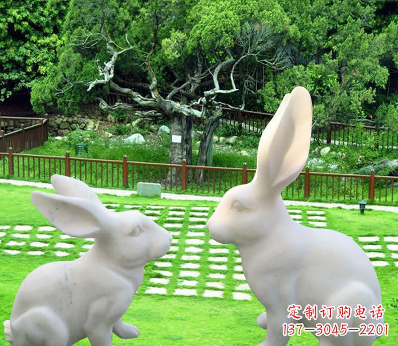 常州中领雕塑定制独特的兔子雕塑