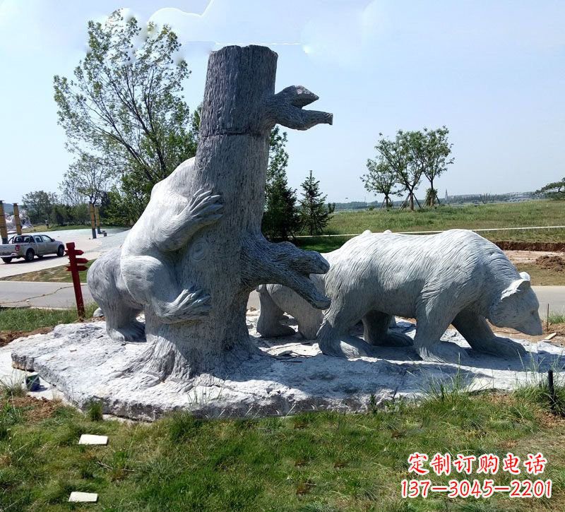 常州欧洲风格狗熊公园雕塑