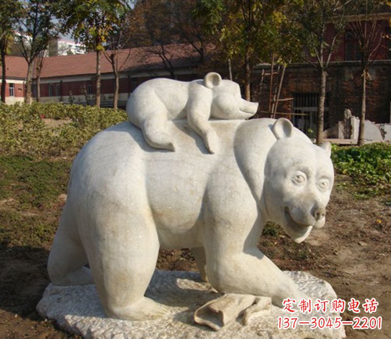 常州狗熊雕塑景观,给你一个精美园林