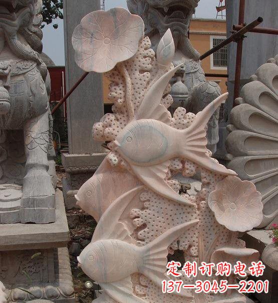 常州荷花鲤鱼雕塑,精美完美记录永恒美好