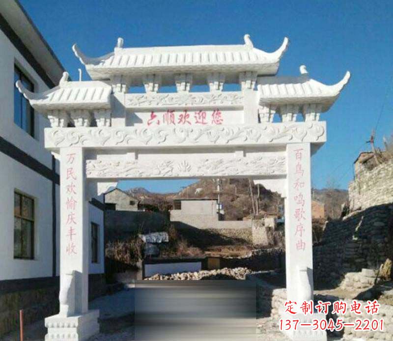 常州牌坊雕塑:为景观增添独特灵气