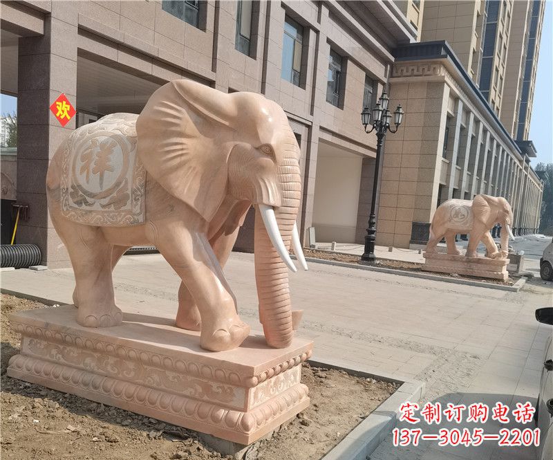 常州石雕卷鼻大象