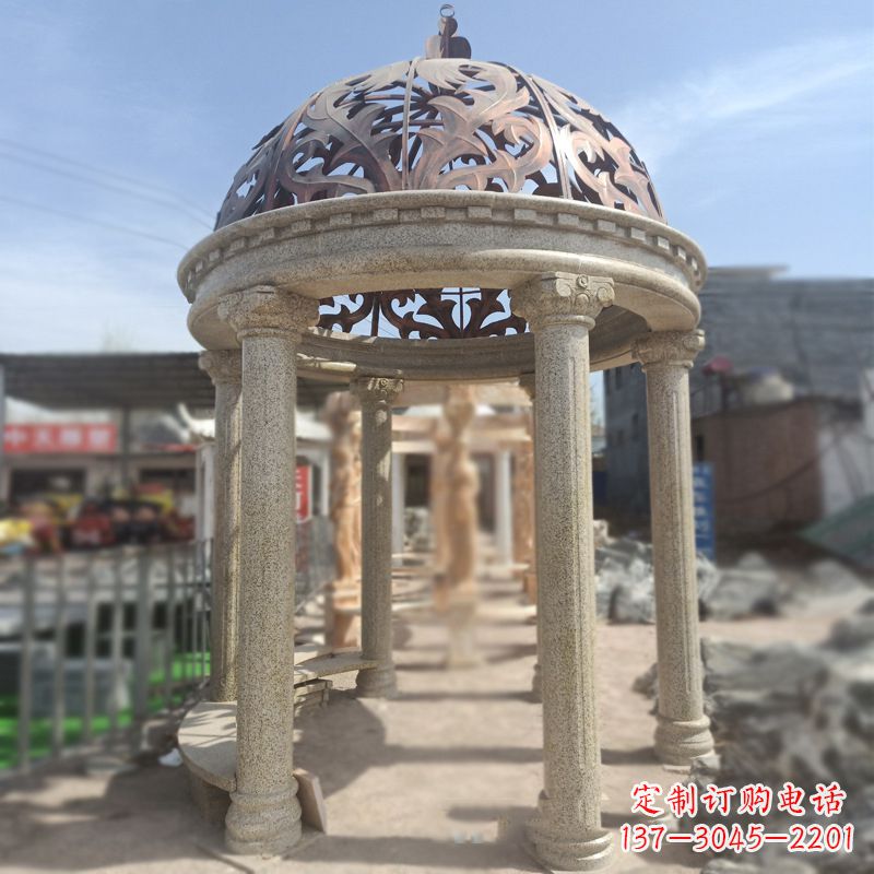 常州中领雕塑提供精美欧式凉亭雕塑定制服务,其…