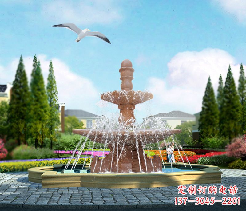 常州石雕流水招财喷泉