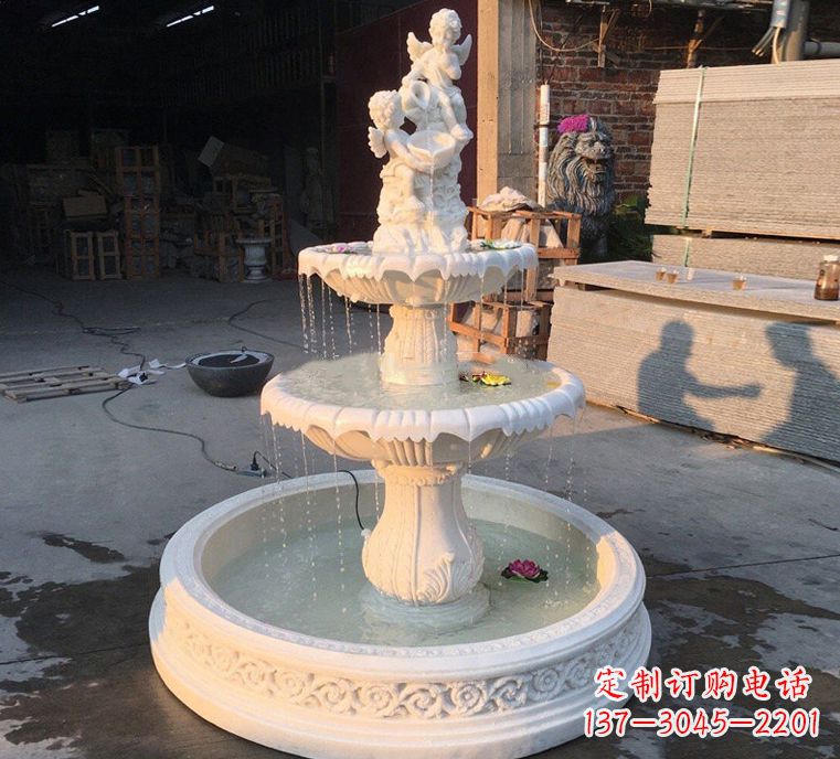 常州石雕龙头喷泉 风水
