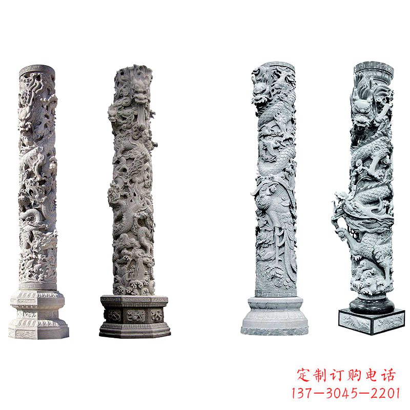 常州精美绝伦的石雕龙柱