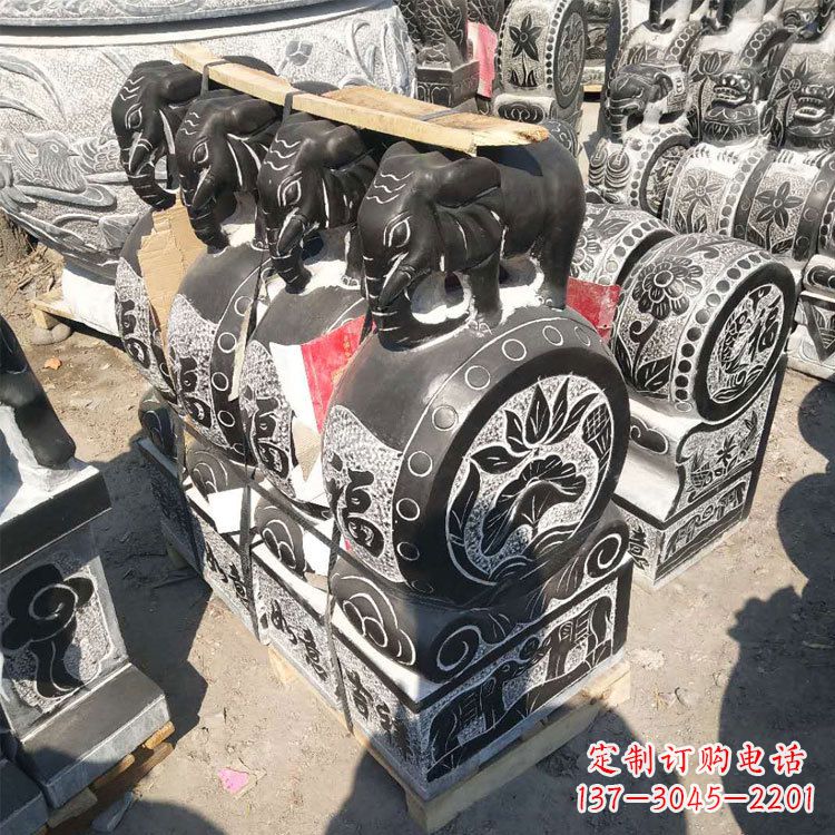 常州艺术精品,凤凰雕塑门墩