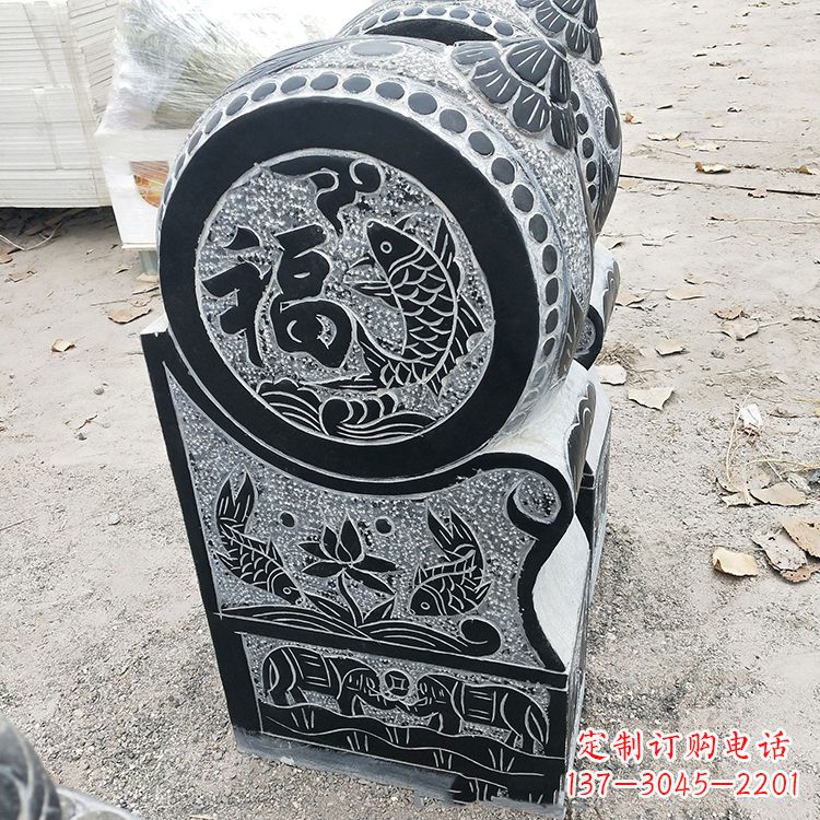 常州青石门墩雕塑,让您的家居典雅自有格调