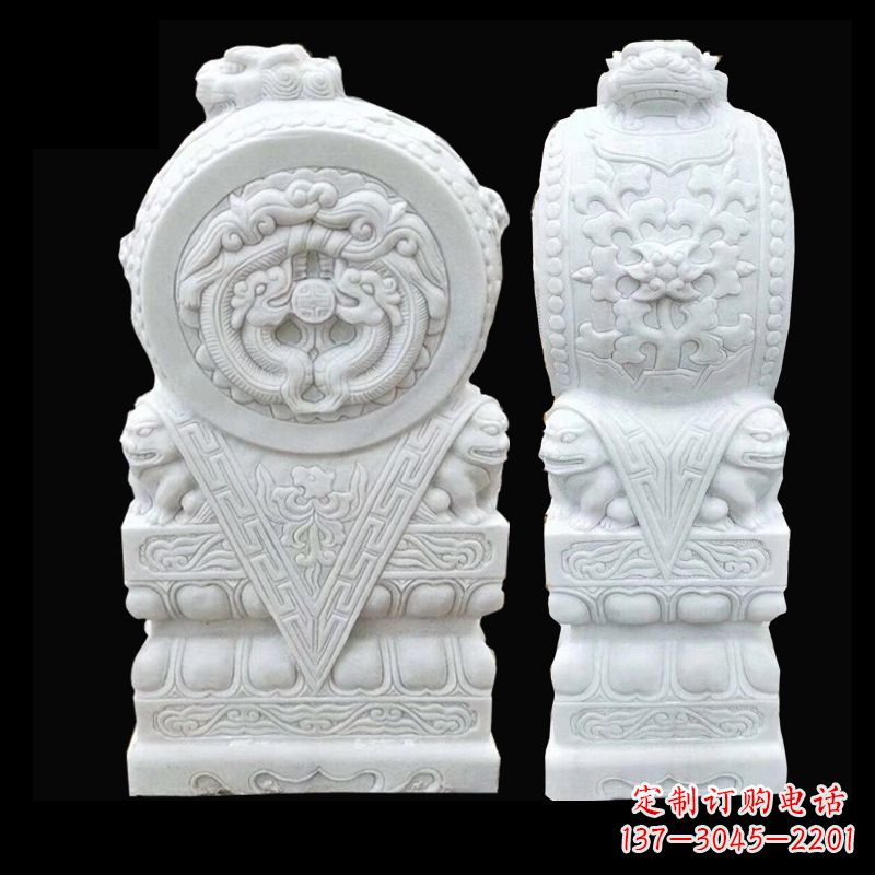 常州中领雕塑精心打造的石雕门墩雕塑,采用优质…