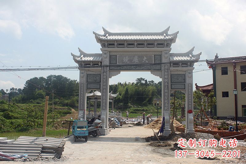 常州石雕牌坊 浮雕墙仿古