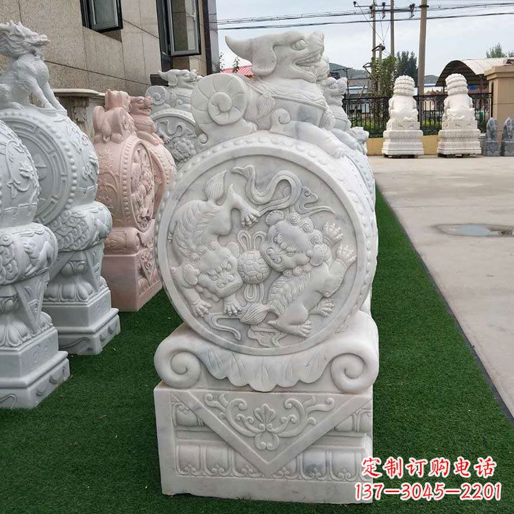 常州石雕牌坊抱鼓石,有艺术气息的雕塑定制