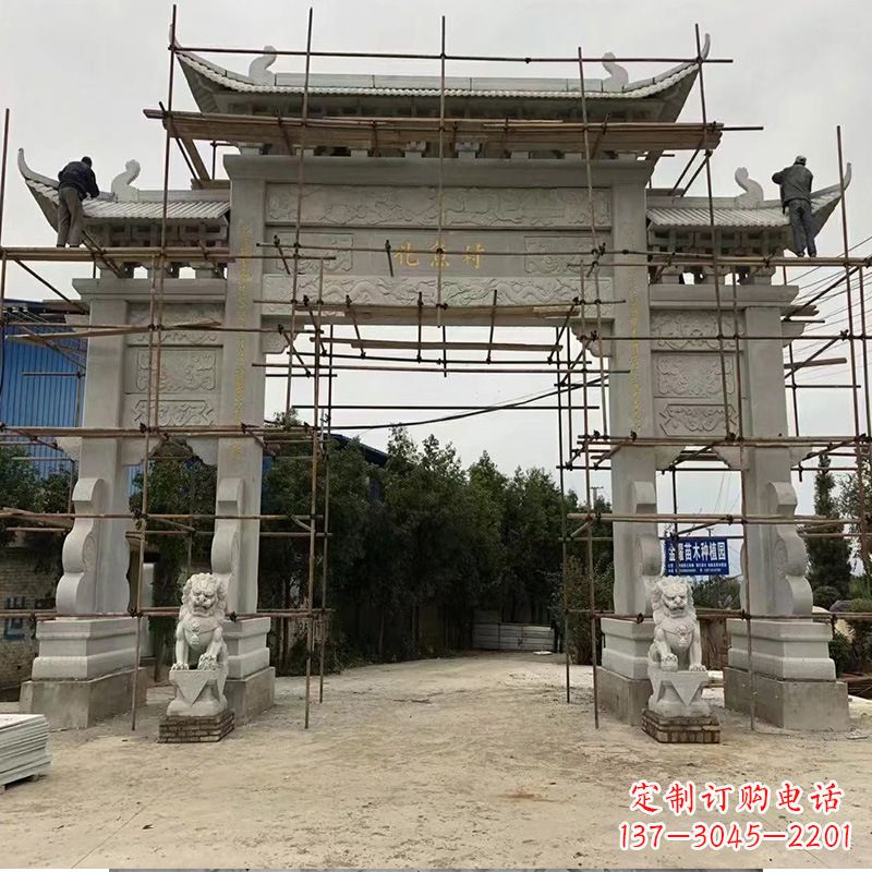 常州领雕为您定制优雅牌坊雕塑