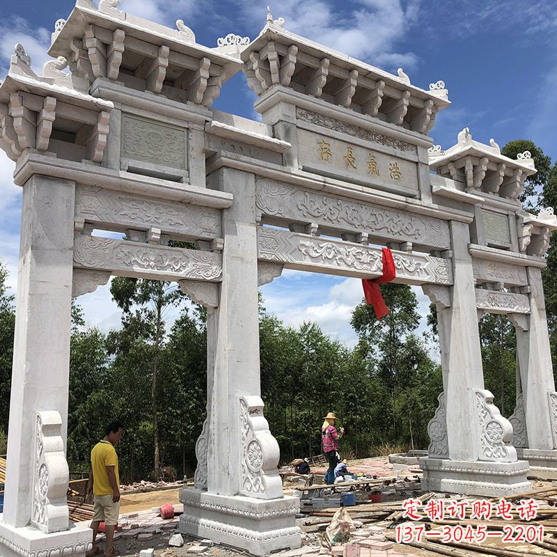 常州石雕牌坊陵墓雕塑,让你的家族历史永载史册