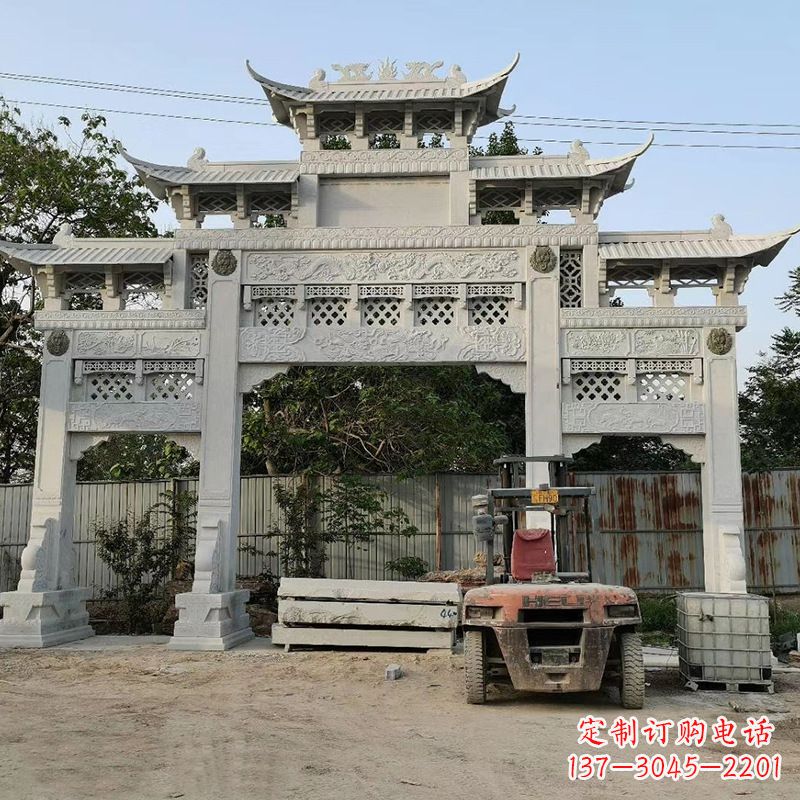 常州石雕牌坊楼兰雕塑产品介绍:
