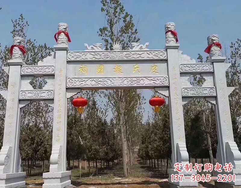 常州别出心裁的中领雕塑牌坊石雕