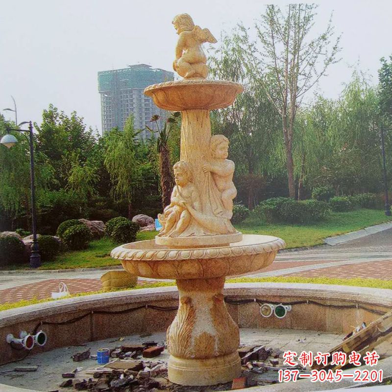 常州石雕喷泉龙头——美观优雅的水景定制